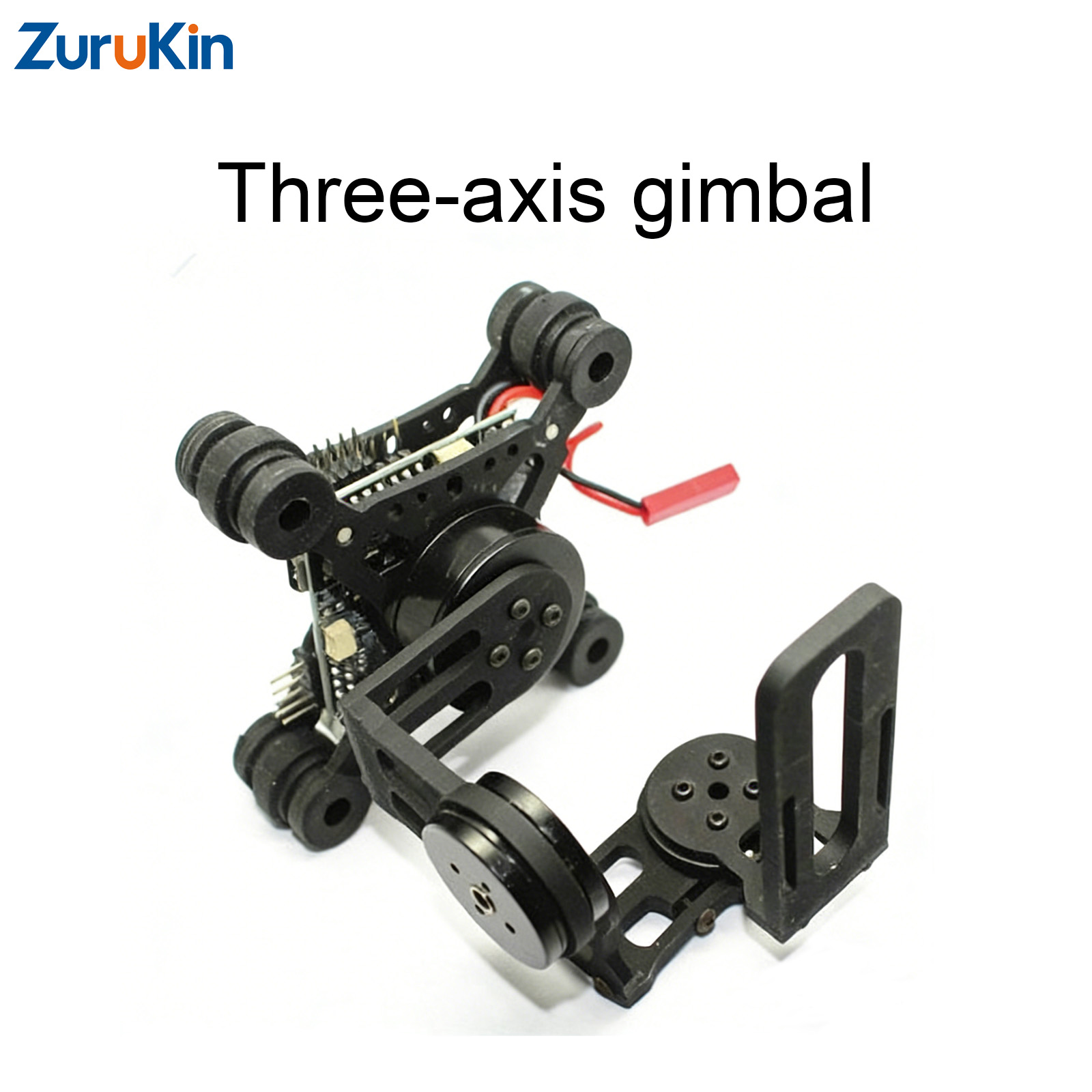 Drone Gimbal For Gopro Hero - ชุดฮาร์ดแวร์กิมบอลไร้แปรงถ่าน 3 แกน ZuruKin โครงอะลูมิเนียม CNC