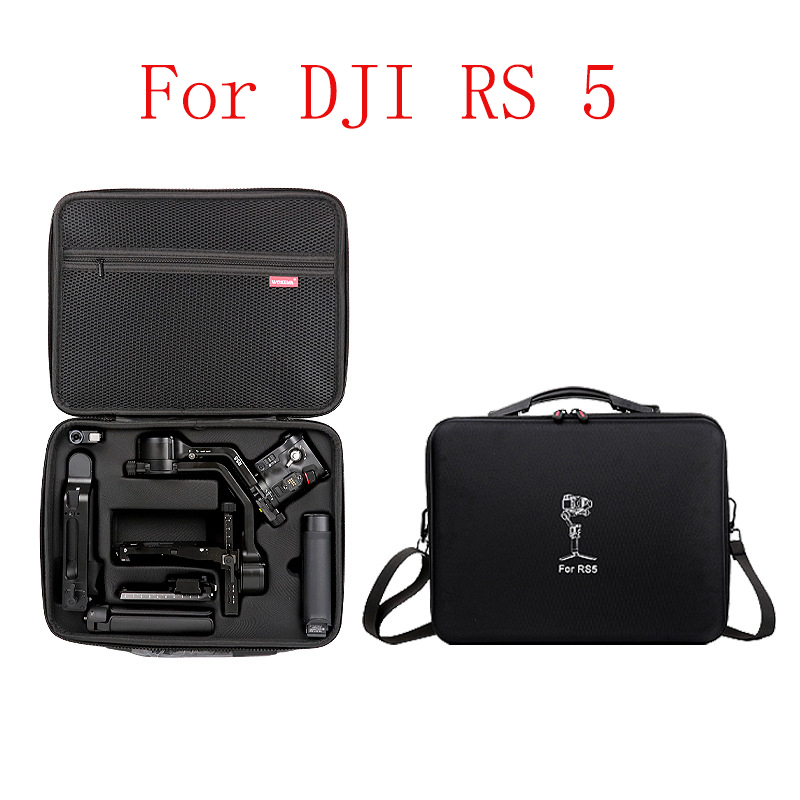 Drone Gimbal Case - กระเป๋าสะพายไหล่สำหรับ DJI RS 5 กล่องเก็บของกันกระแทกแบบแข็ง กระเป๋าเดินทางสำหรับอุปกรณ์เสริม