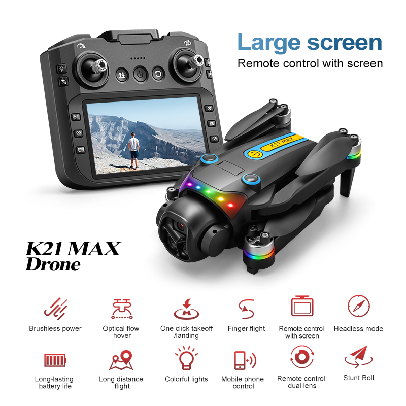 Drone Gimbal Brushless - โดรนถ่ายภาพทางอากาศกลางแจ้ง กล้องคู่ ระบบไฟฟ้า 90 ° 120