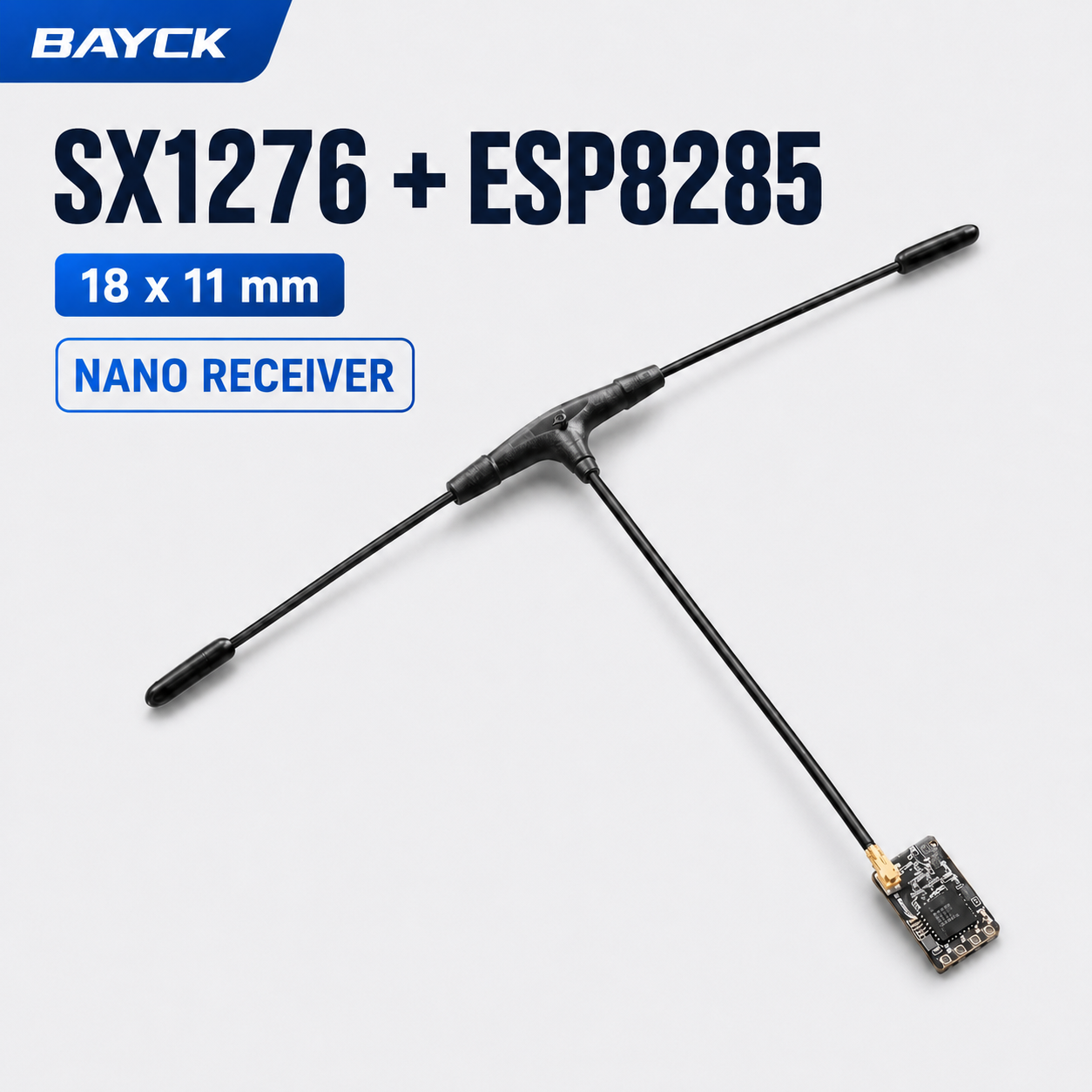 Drone Gimbal Controller - ตัวรับสัญญาณ BAYCK ExpressLRS 915MHz Nano Receiver