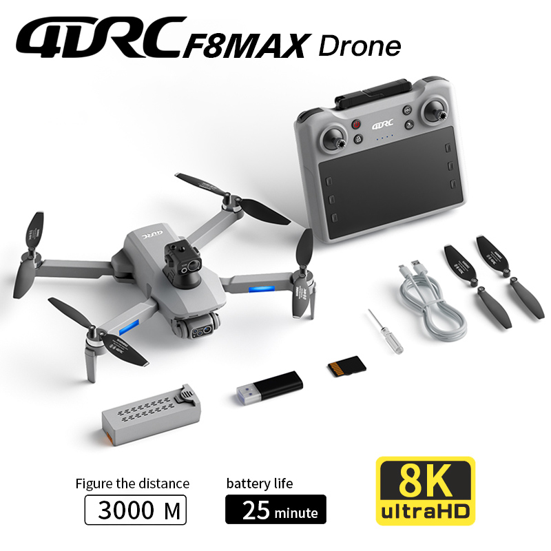 Drone Gimbal Brushless - โดรน F8 MAX GPS ระดับมืออาชีพ กล้อง