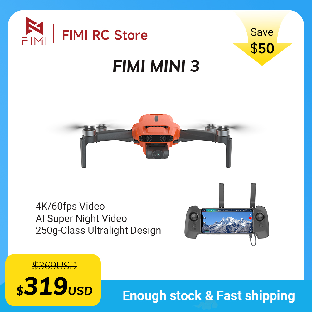 Drone Gimbal 3 Axis - โดรน FIMI MINI 3 กล้อง 4K