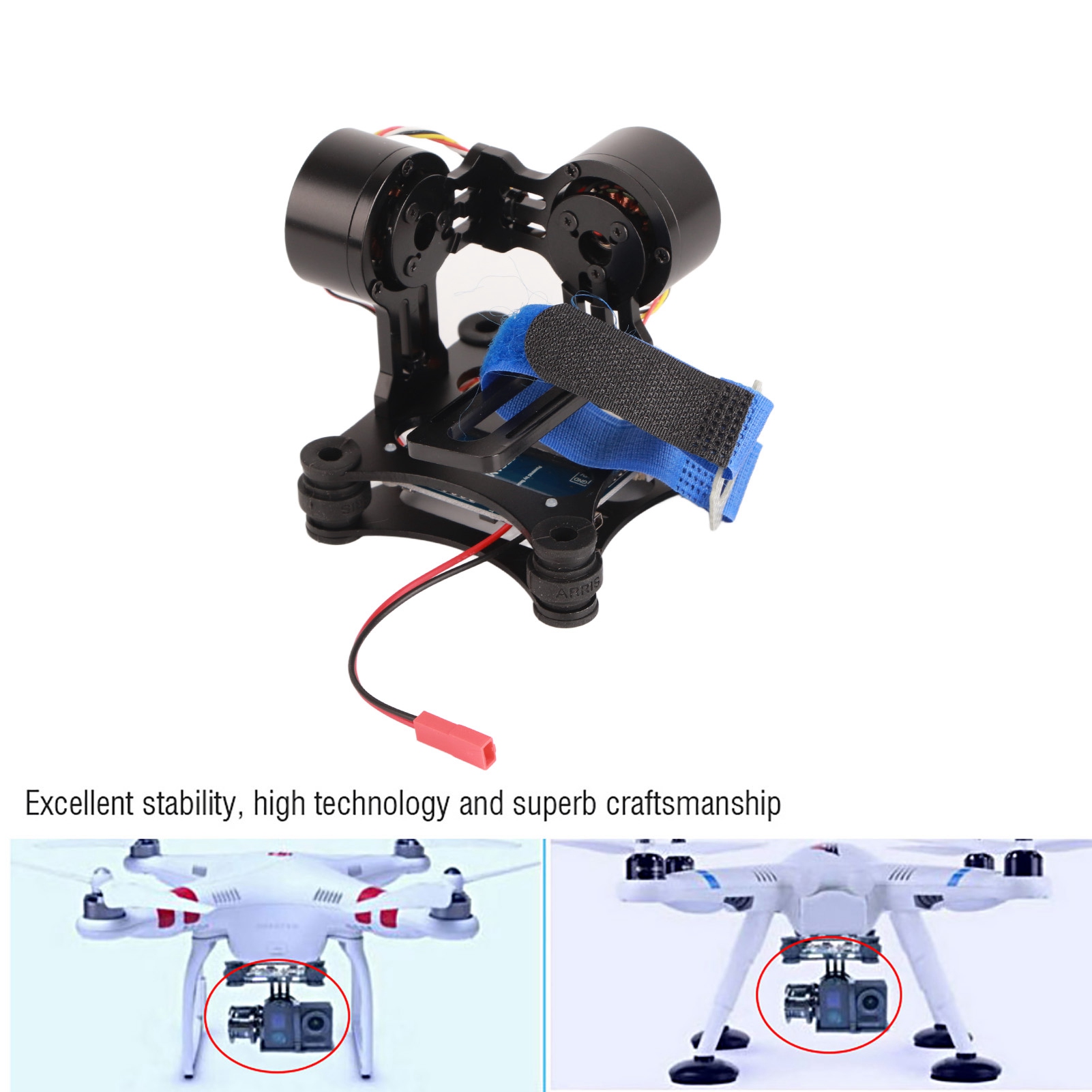 Drone Gimbal For Gopro - บอร์ดกิมบอลโลหะไร้แปรงถ่าน BGC 2.2 สำหรับกล้อง GoPro 3/