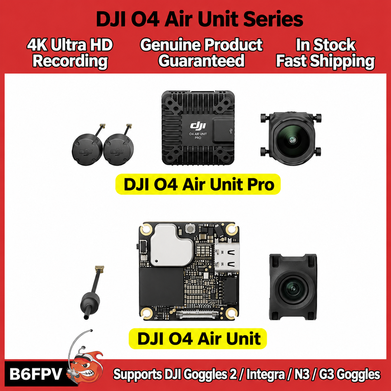 Drone Gimbal Controller - ชุดอุปกรณ์ FPV ระดับเรือธง DJI O4 Air
