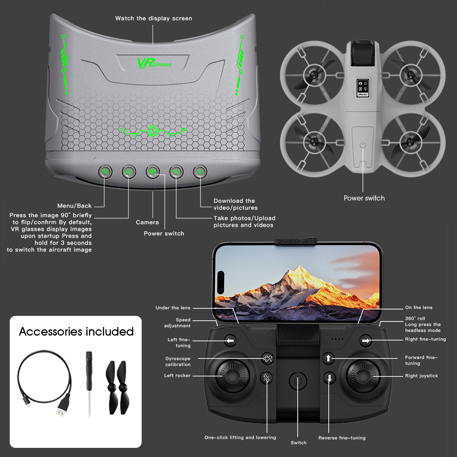 โดรนขนาดเล็กที่เหมาะสำหรับผู้เ - Drone Gimbal 2 Axis บทวิจารณ์และราคา