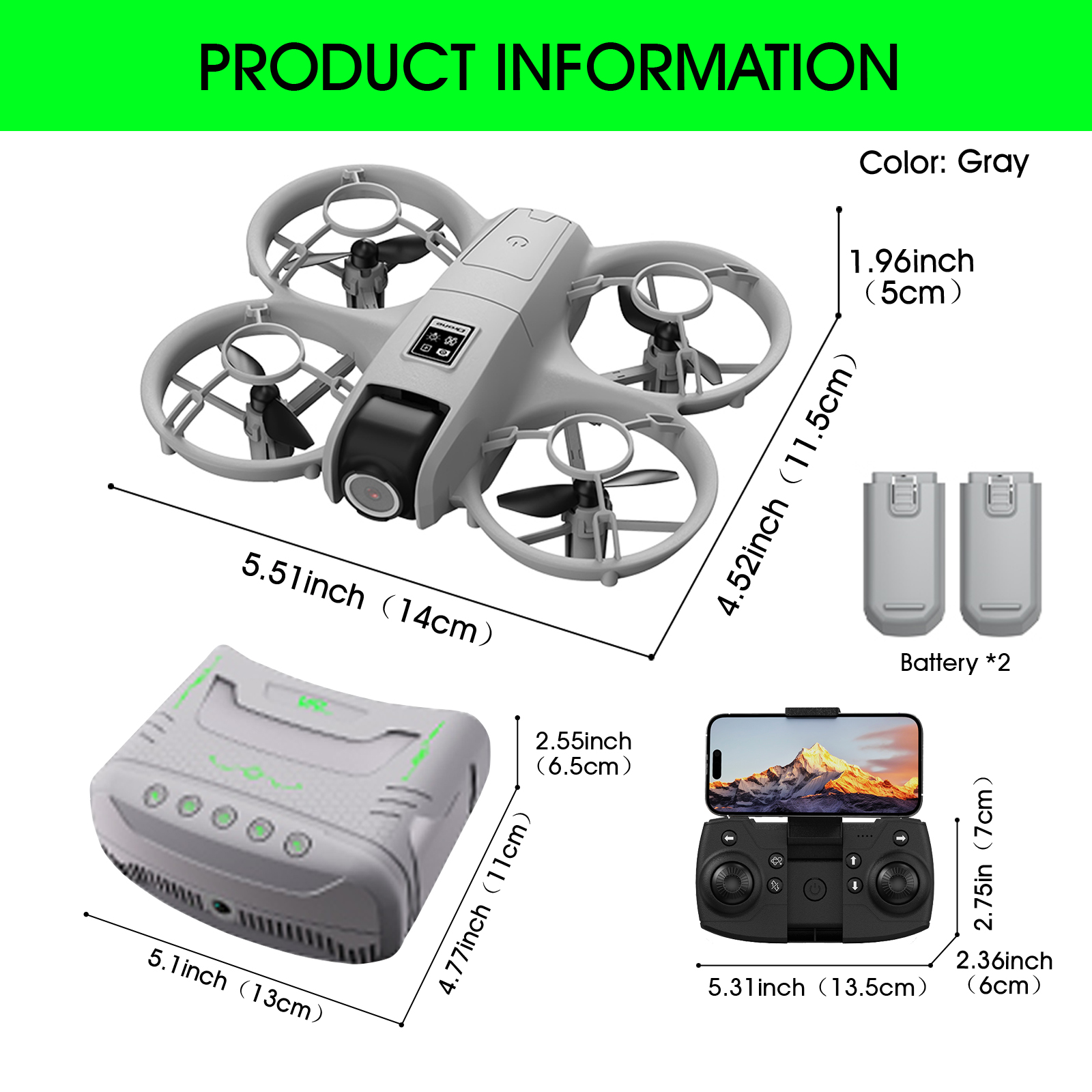 โดรนขนาดเล็กที่เหมาะสำหรับผู้เ - Drone Gimbal 2 Axis บทวิจารณ์และราคา