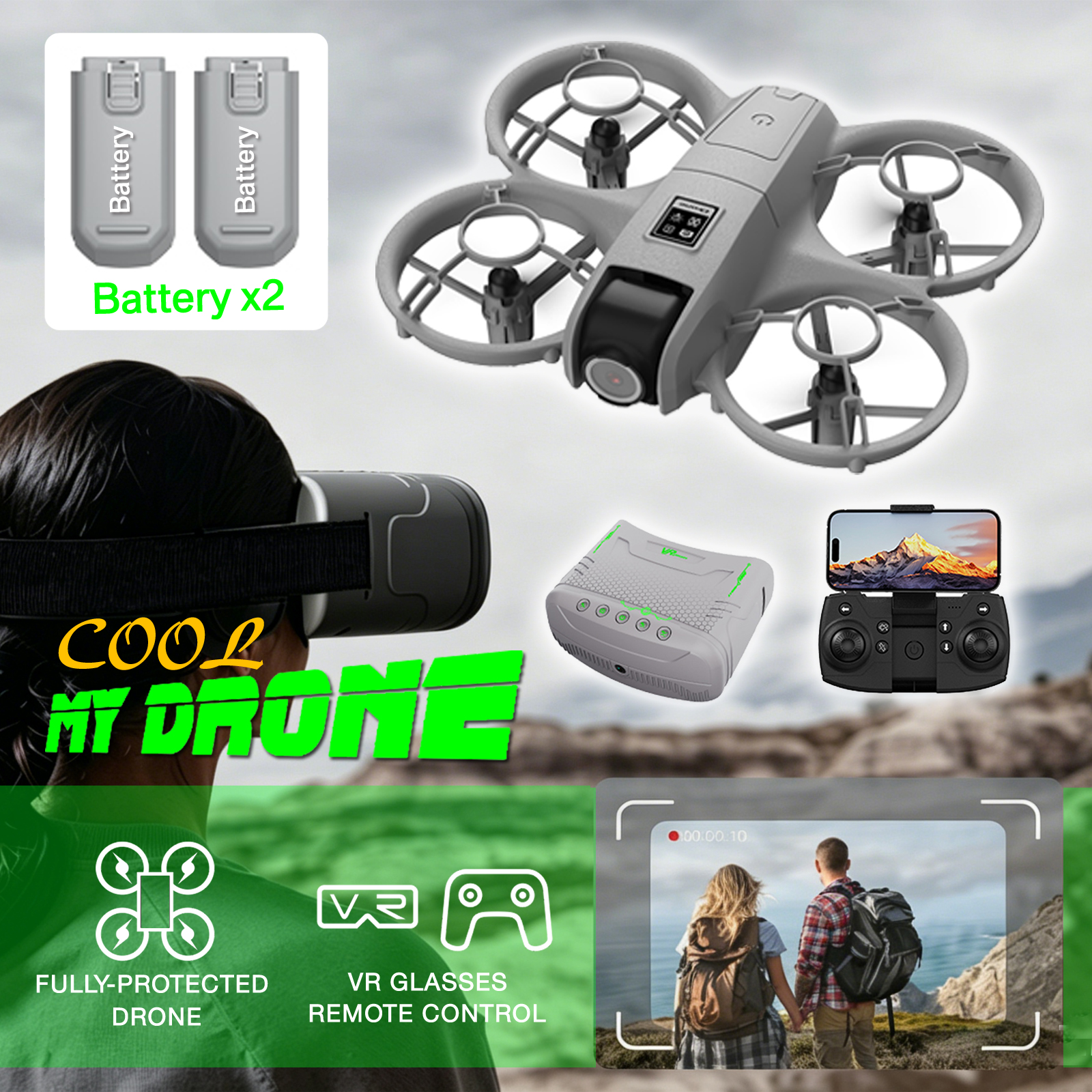โดรนขนาดเล็กที่เหมาะสำหรับผู้เ - Drone Gimbal 2 Axis บทวิจารณ์และราคา