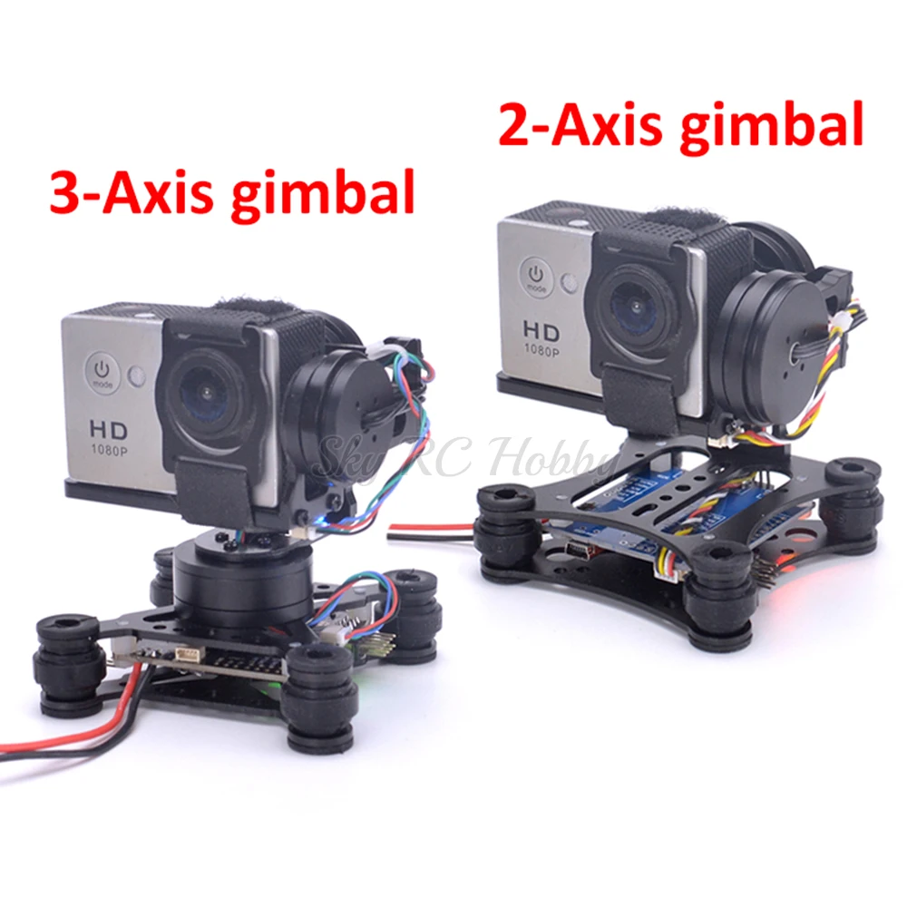 น้ำหนักเบา2แกน/3-Axis Brushles - Drone Gimbal For Gopro บทวิจารณ์และราคา