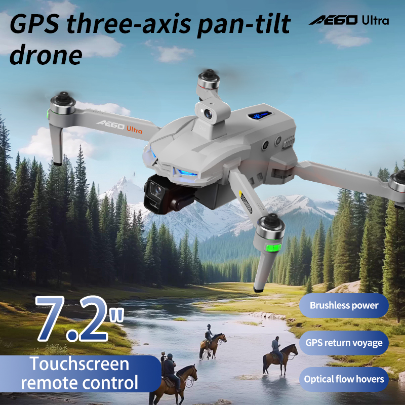 โดรน 2025 AE60 URTLA GPS กล้อง - Drone Gimbal 3 Axis บทวิจารณ์และราคา