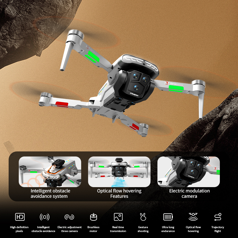 M3 Professional Drone 4K HDถ่า - Drone Gimbal 2 Axis บทวิจารณ์และราคา