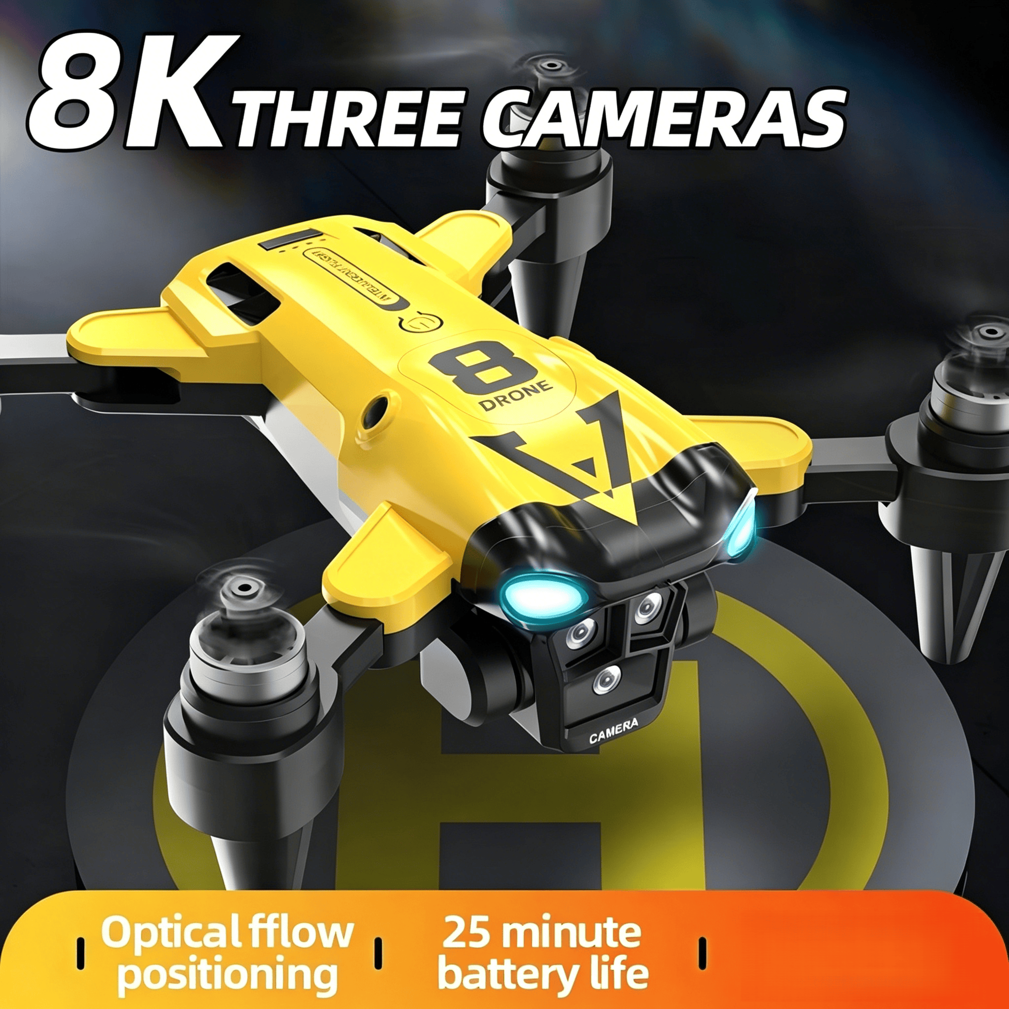โดรนรุ่นใหม่พร้อมกล้องสามตัว,  - Drone Gimbal Brushless บทวิจารณ์และราคา