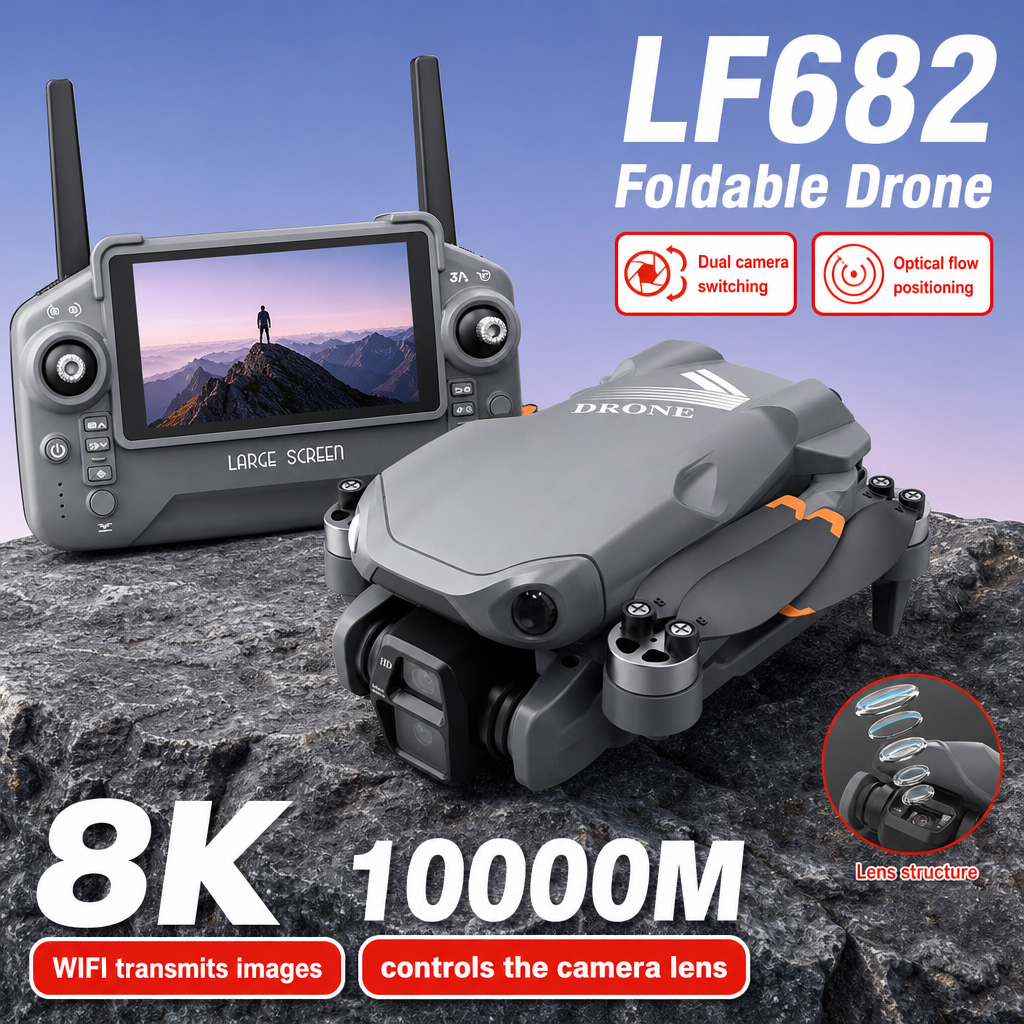 โดรนถ่ายภาพทางอากาศ LF682 8K H - Drone Gimbal 2 Axis บทวิจารณ์และราคา