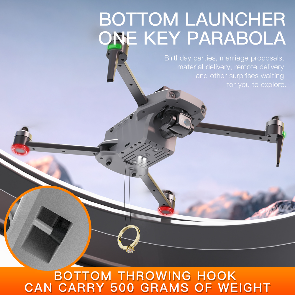 โดรน K11 Tubro กล้องคู่ GPS ถ่ - Drone Gimbal Mount บทวิจารณ์และราคา
