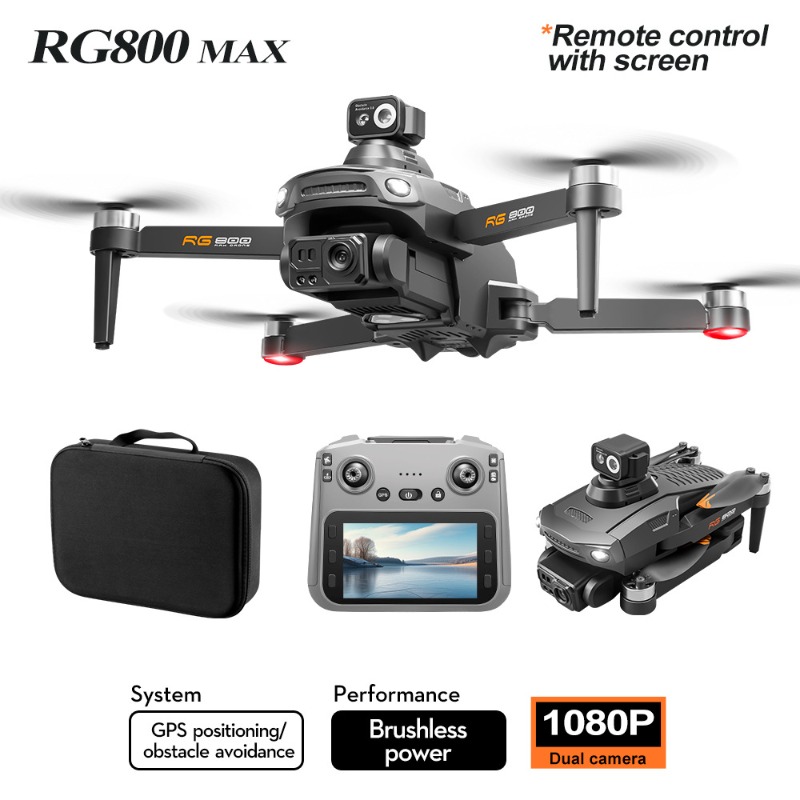 ใหม่ RG800 MAX Drone 1080P HD  - Drone Gimbal 2 Axis บทวิจารณ์และราคา