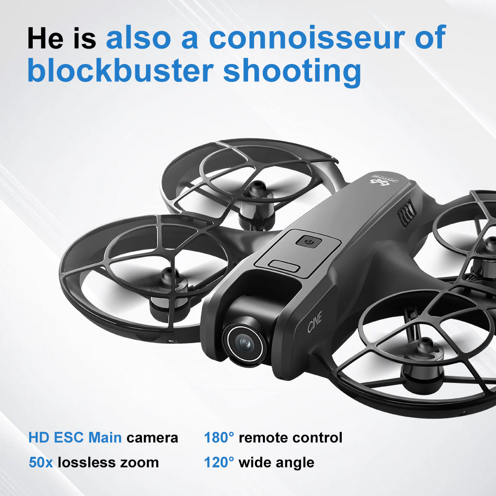 V666 แบบพับได้ Mini Drone 4K D - Drone Gimbal Brushless บทวิจารณ์และราคา