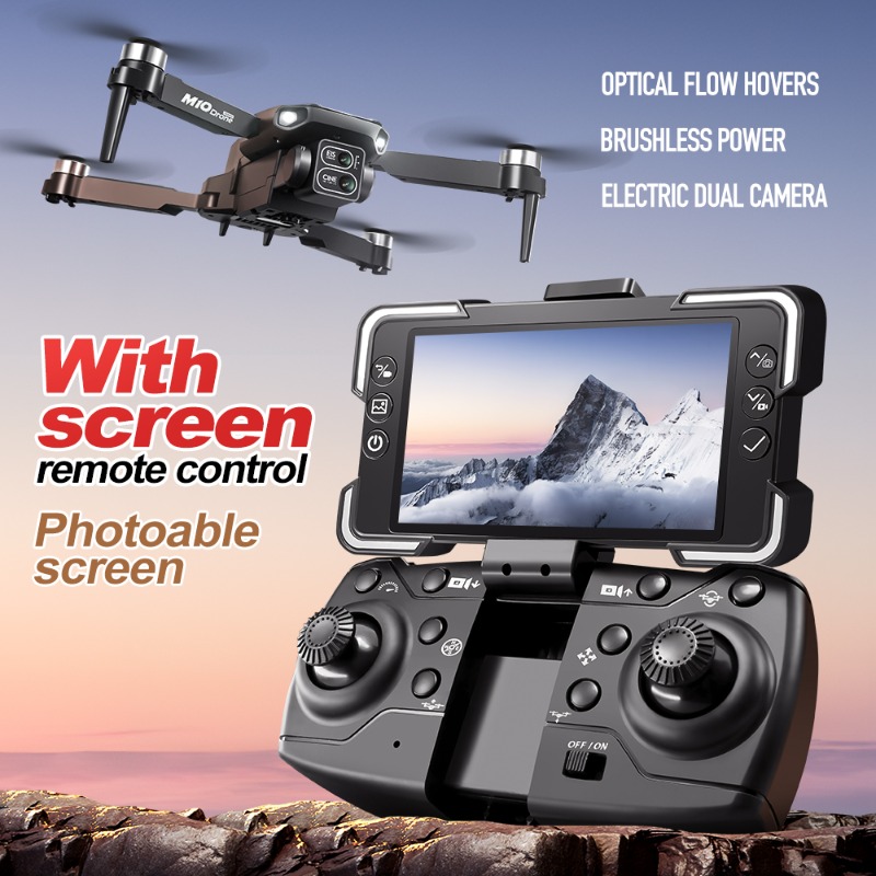 โดรนกล้อง M10 พร้อมรีโมทคอนโทร - Drone Gimbal 2 Axis บทวิจารณ์และราคา