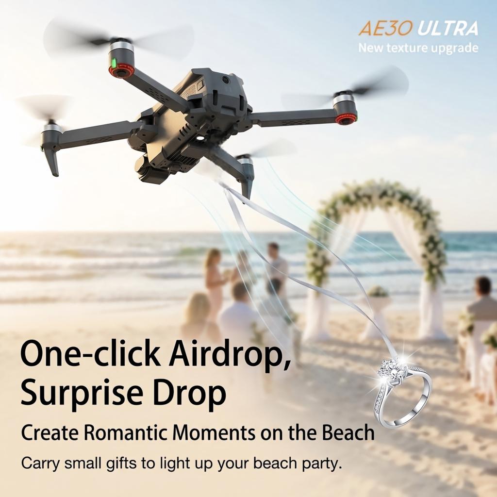 โดรน NEW AE30 Ultra GPS 4K กล้ - Drone Gimbal 3 Axis บทวิจารณ์และราคา